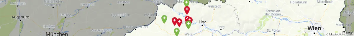 Kartenansicht für Apotheken-Notdienste in der Nähe von Sankt Agatha (Grieskirchen, Oberösterreich)